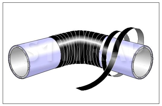 Термозбіжна стрічка Canusa Tape HCA для ізоляції складних ділянок трубопроводів