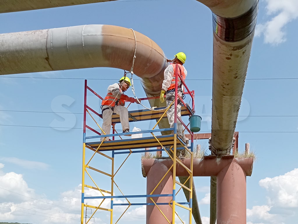 Ремонт газопровода композитно-ремонтной системой