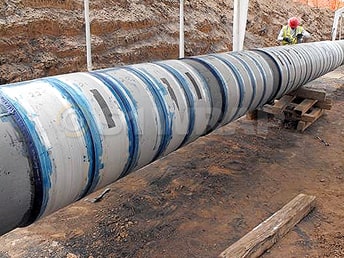 Ремонт магістрального газопроводу композитними манжетами Perma Wrap